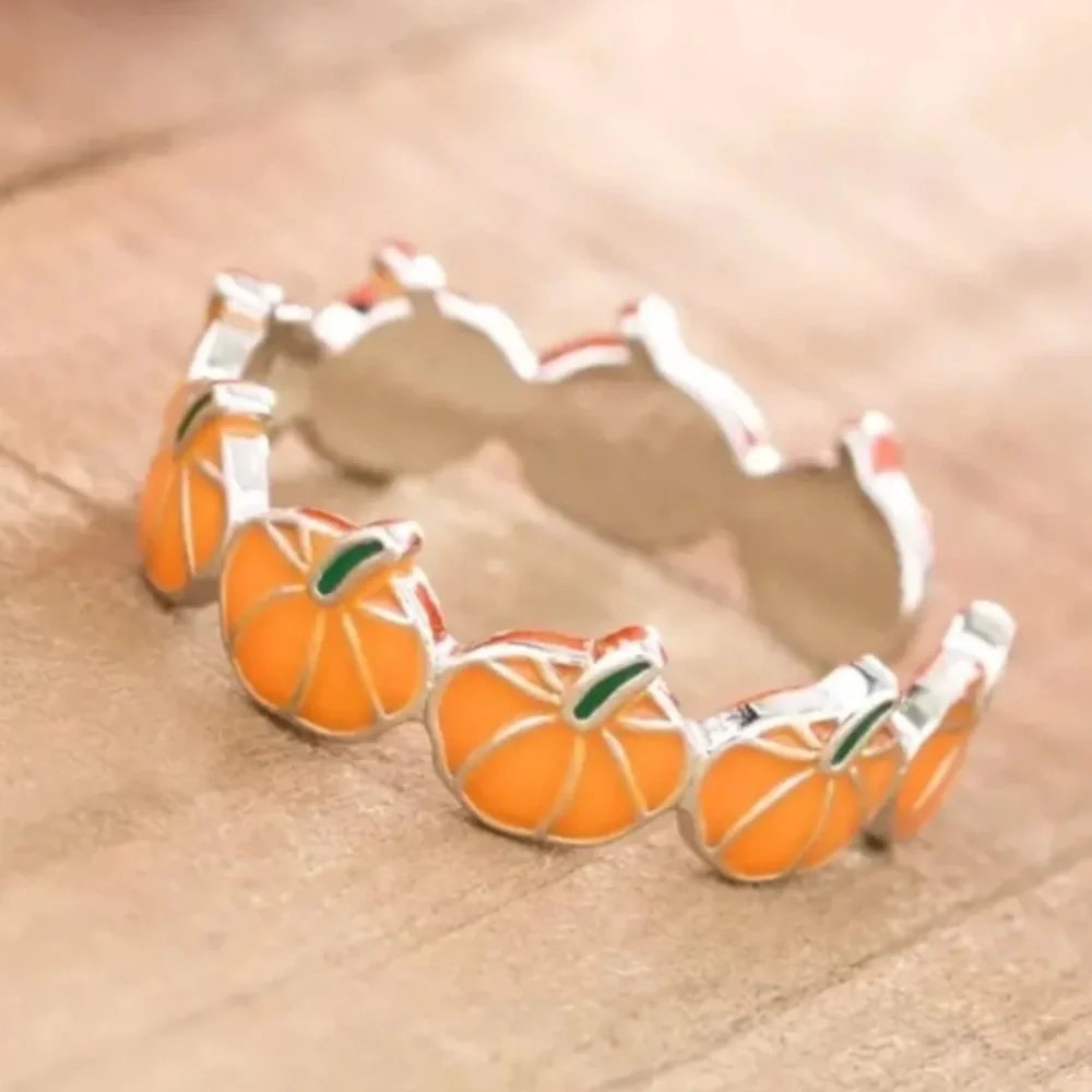 Adjustable Pumpkin Band Ring